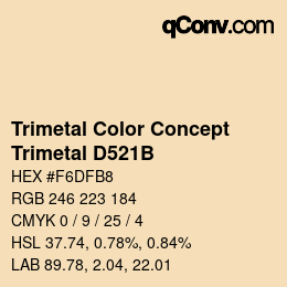 Farbcode: Trimetal Color Concept - Trimetal D521B | qconv.com