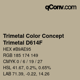 Código de color: Trimetal Color Concept - Trimetal D614F | qconv.com