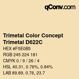 Código de color: Trimetal Color Concept - Trimetal D622C | qconv.com