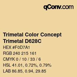 Color code: Trimetal Color Concept - Trimetal D628C | qconv.com