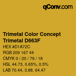 Color code: Trimetal Color Concept - Trimetal D663F | qconv.com