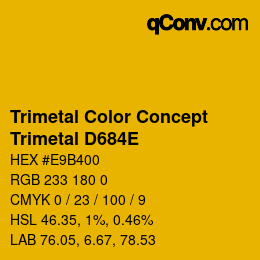 Color code: Trimetal Color Concept - Trimetal D684E | qconv.com