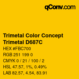 Código de color: Trimetal Color Concept - Trimetal D687C | qconv.com