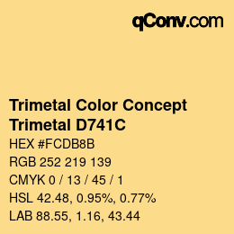 Code couleur: Trimetal Color Concept - Trimetal D741C | qconv.com
