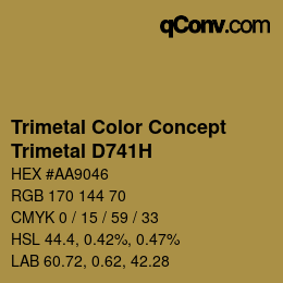 Color code: Trimetal Color Concept - Trimetal D741H | qconv.com