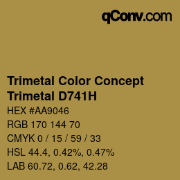 カラーコード: Trimetal Color Concept - Trimetal D741H | qconv.com