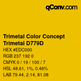 Color code: Trimetal Color Concept - Trimetal D779D | qconv.com