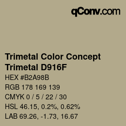 Farbcode: Trimetal Color Concept - Trimetal D916F | qconv.com