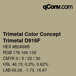 Farbcode: Trimetal Color Concept - Trimetal D916F | qconv.com