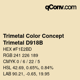 Color code: Trimetal Color Concept - Trimetal D918B | qconv.com