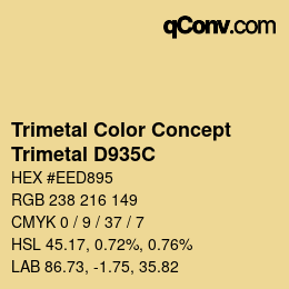 Code couleur: Trimetal Color Concept - Trimetal D935C | qconv.com