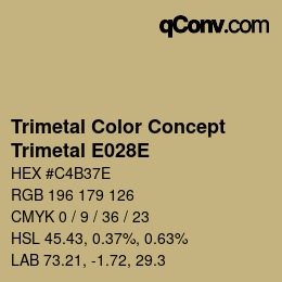 Color code: Trimetal Color Concept - Trimetal E028E | qconv.com