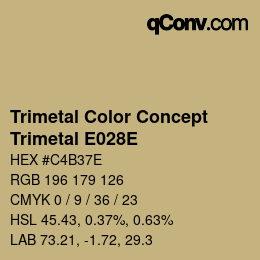 カラーコード: Trimetal Color Concept - Trimetal E028E | qconv.com