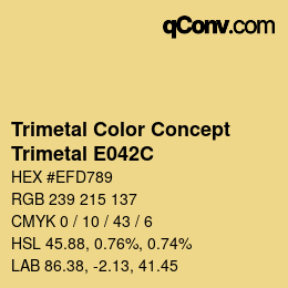Código de color: Trimetal Color Concept - Trimetal E042C | qconv.com