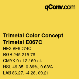 カラーコード: Trimetal Color Concept - Trimetal E067C | qconv.com