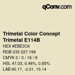 Color code: Trimetal Color Concept - Trimetal E114B | qconv.com