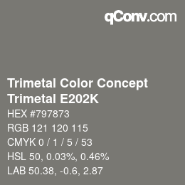 Código de color: Trimetal Color Concept - Trimetal E202K | qconv.com