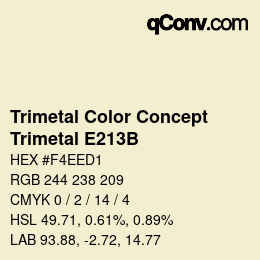 カラーコード: Trimetal Color Concept - Trimetal E213B | qconv.com