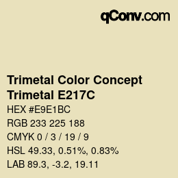 Código de color: Trimetal Color Concept - Trimetal E217C | qconv.com