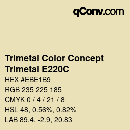 Código de color: Trimetal Color Concept - Trimetal E220C | qconv.com