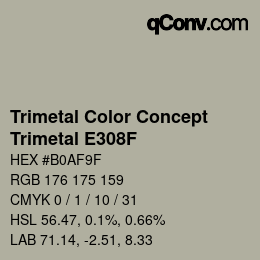 Color code: Trimetal Color Concept - Trimetal E308F | qconv.com