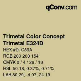 Color code: Trimetal Color Concept - Trimetal E324D | qconv.com