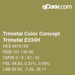 Farbcode: Trimetal Color Concept - Trimetal E334H | qconv.com