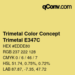 Código de color: Trimetal Color Concept - Trimetal E347C | qconv.com