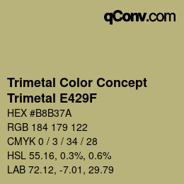 Farbcode: Trimetal Color Concept - Trimetal E429F | qconv.com