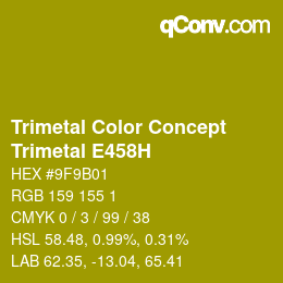 Color code: Trimetal Color Concept - Trimetal E458H | qconv.com