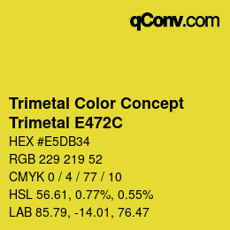 Farbcode: Trimetal Color Concept - Trimetal E472C | qconv.com