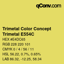Code couleur: Trimetal Color Concept - Trimetal E554C | qconv.com