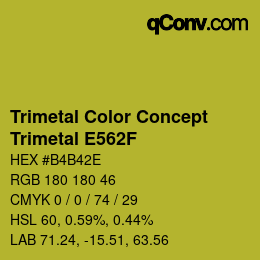 カラーコード: Trimetal Color Concept - Trimetal E562F | qconv.com