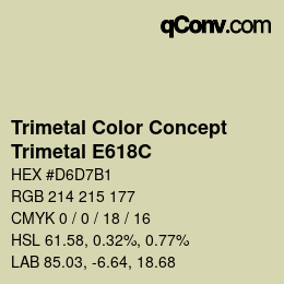 Color code: Trimetal Color Concept - Trimetal E618C | qconv.com