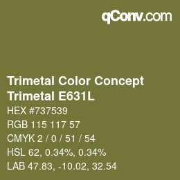 Farbcode: Trimetal Color Concept - Trimetal E631L | qconv.com