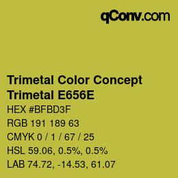 Color code: Trimetal Color Concept - Trimetal E656E | qconv.com