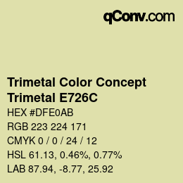 Farbcode: Trimetal Color Concept - Trimetal E726C | qconv.com