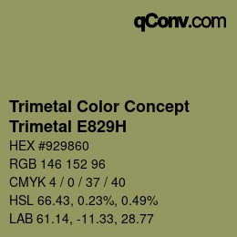 Code couleur: Trimetal Color Concept - Trimetal E829H | qconv.com
