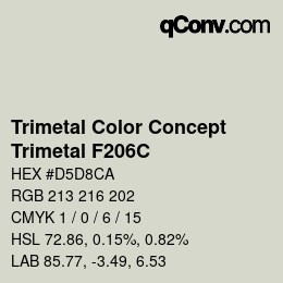 Código de color: Trimetal Color Concept - Trimetal F206C | qconv.com