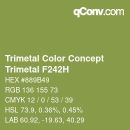 Code couleur: Trimetal Color Concept - Trimetal F242H | qconv.com