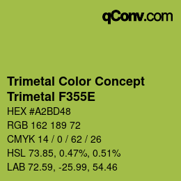 Color code: Trimetal Color Concept - Trimetal F355E | qconv.com