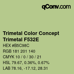 Farbcode: Trimetal Color Concept - Trimetal F532E | qconv.com
