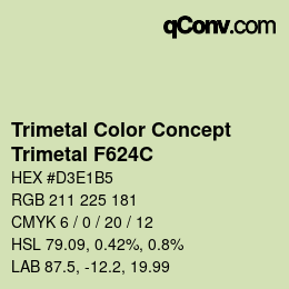 Farbcode: Trimetal Color Concept - Trimetal F624C | qconv.com