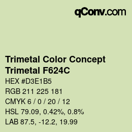 Code couleur: Trimetal Color Concept - Trimetal F624C | qconv.com