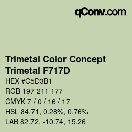 Farbcode: Trimetal Color Concept - Trimetal F717D | qconv.com