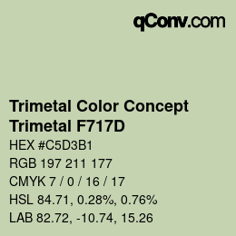 Color code: Trimetal Color Concept - Trimetal F717D | qconv.com