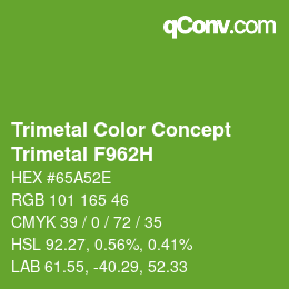 カラーコード: Trimetal Color Concept - Trimetal F962H | qconv.com