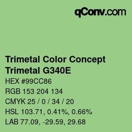 Color code: Trimetal Color Concept - Trimetal G340E | qconv.com