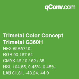 Farbcode: Trimetal Color Concept - Trimetal G360H | qconv.com