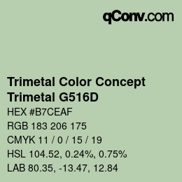 カラーコード: Trimetal Color Concept - Trimetal G516D | qconv.com